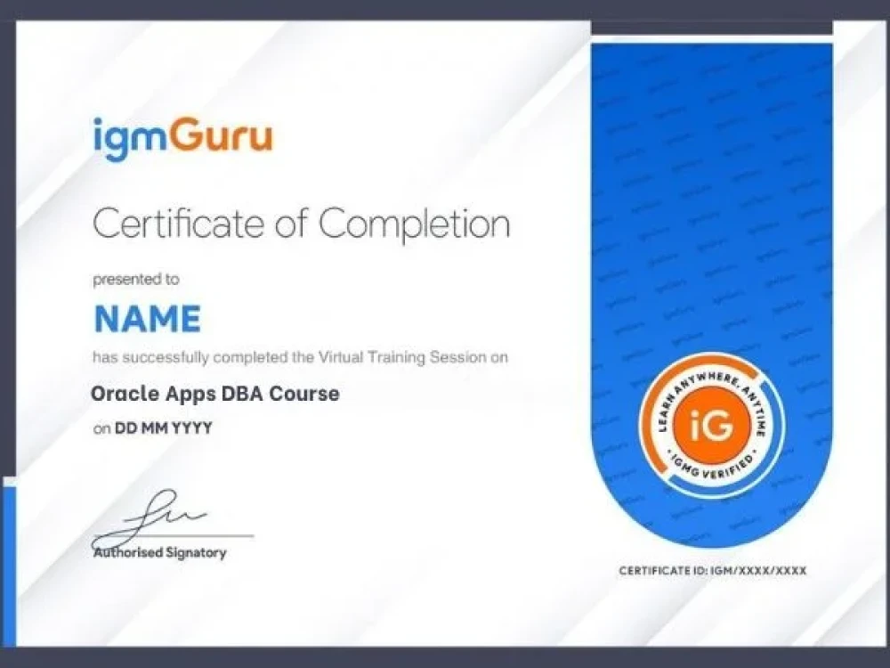 Oracle Apps DBA Certification