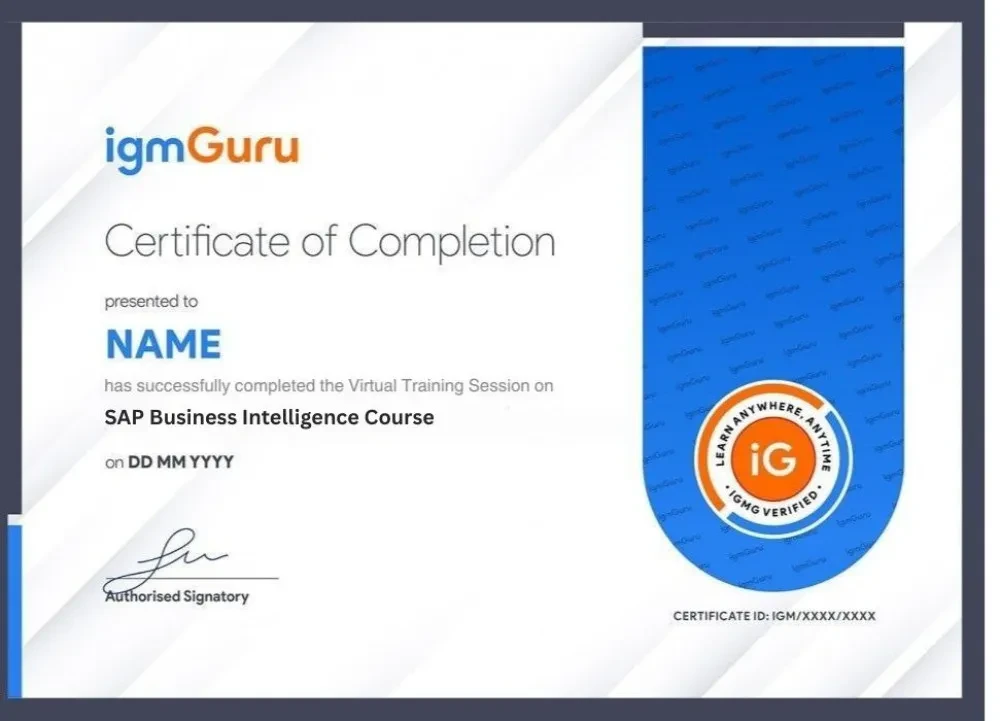 SAP BI Certification
