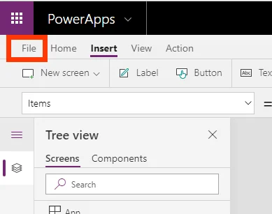 advanced settings powerapps