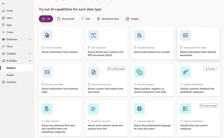 AI Builder In Power Apps
