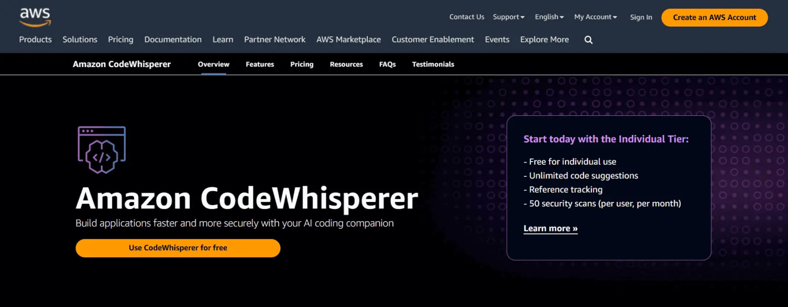 amazon codewhisperer