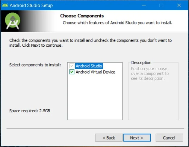 android studio setup for flutter in windows
