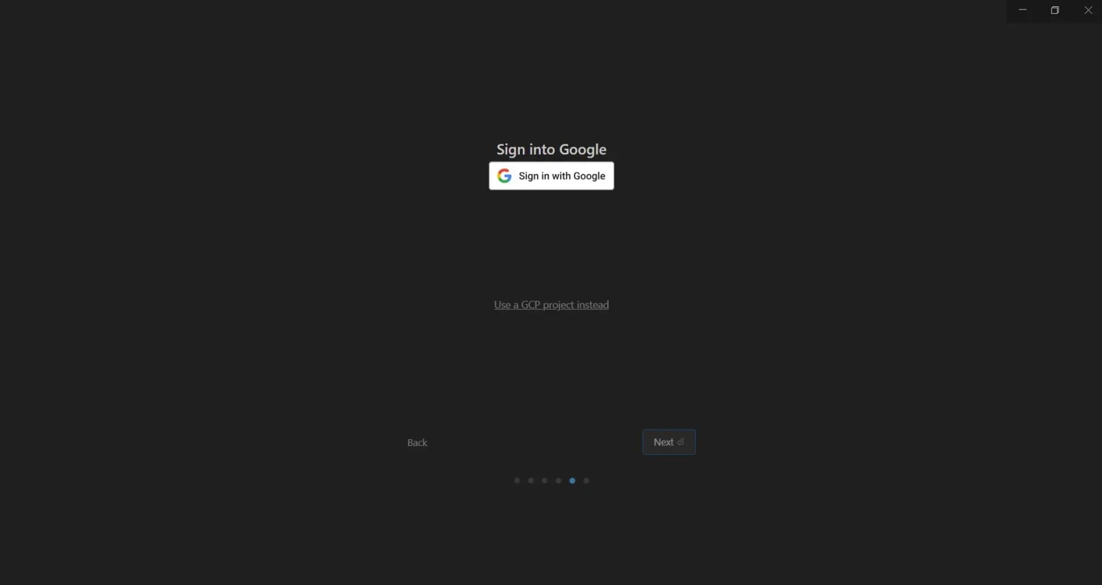 Antigravity Signin and Configure