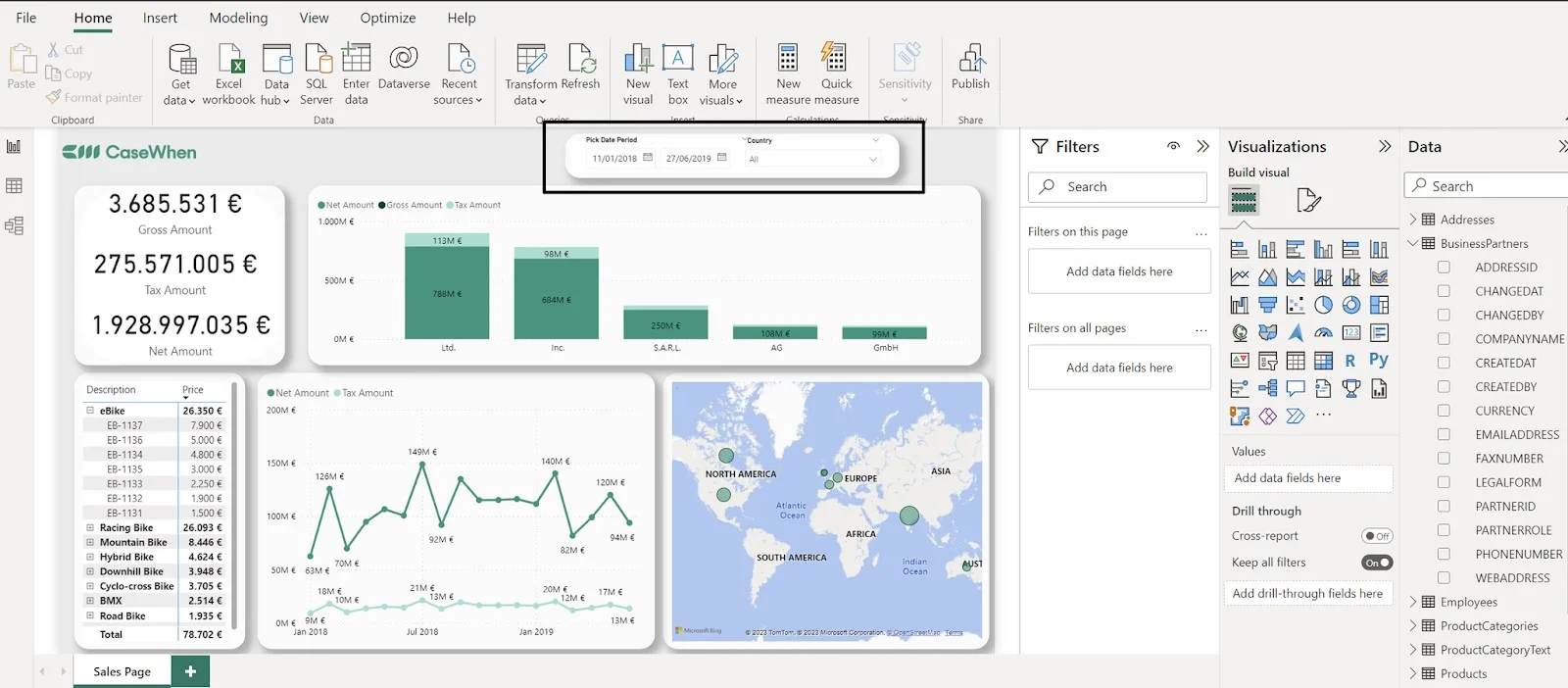 applying filters and slicers in power bi reports