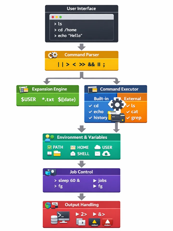 architecture of bash