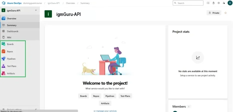 Azure DevOps Project Setup