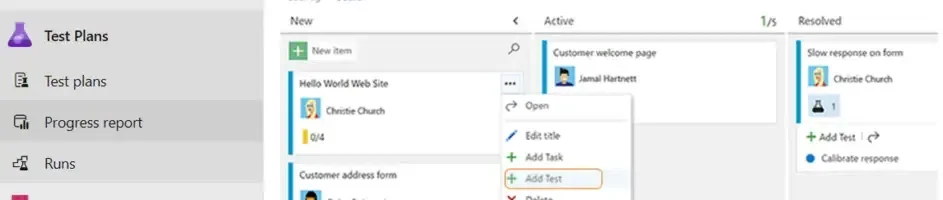 azure devops test plans