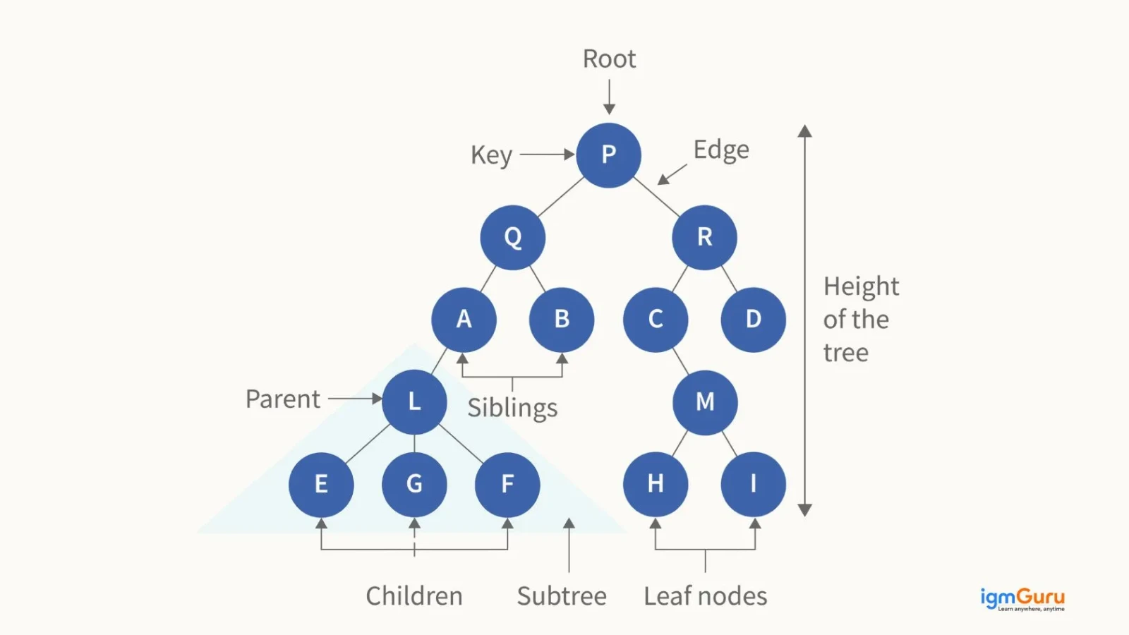 binary tree data structure