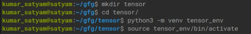 build a python 3 virtual environment