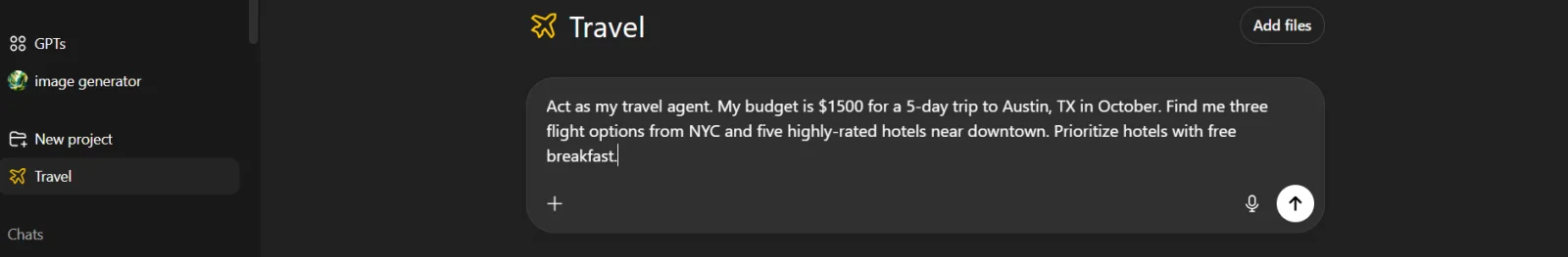 chatgpt agent example