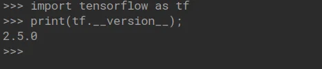 check the tensorflow installation