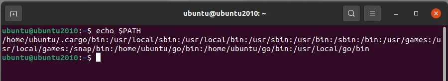 check your path in Go environment