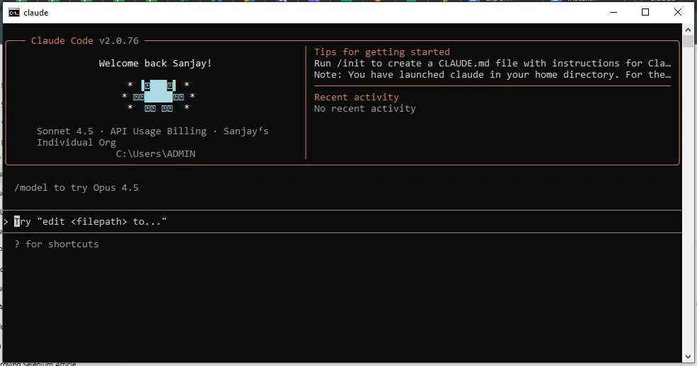 claude code interface