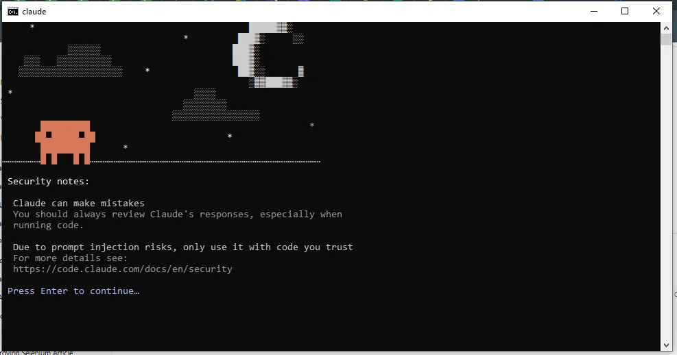 Claude Code security notes and permissions in terminal