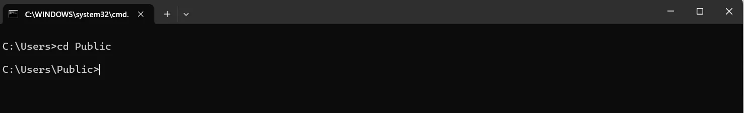 cmd commands cd