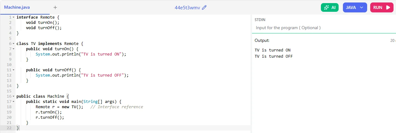 complete abstraction java
