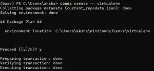 conda create in tensorflow