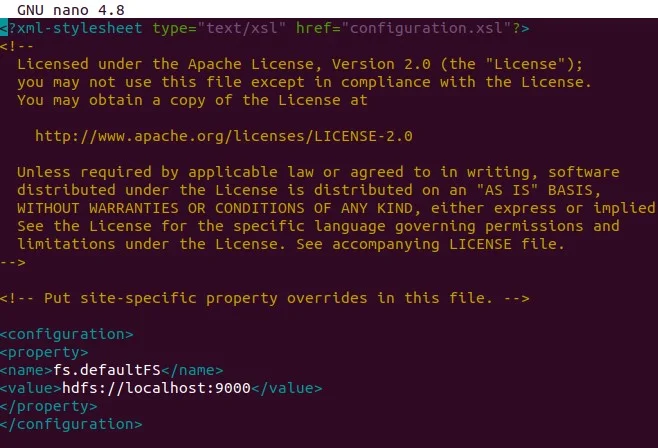 configue hadoop