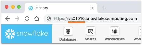 Entering account identifier for Snowflake connection