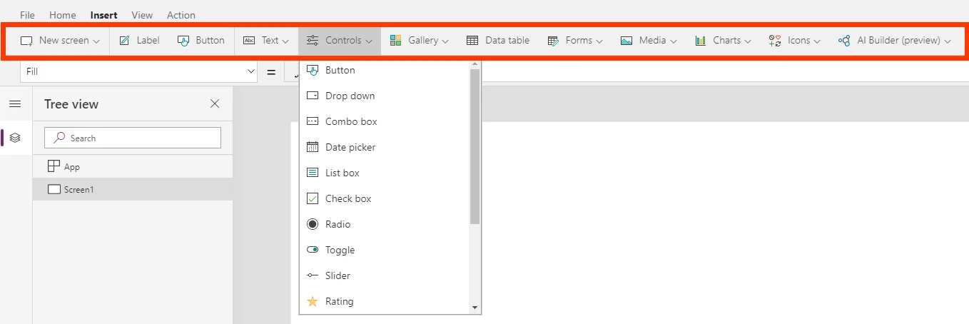 powerapps tutorial- Controls and Properties