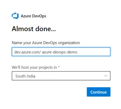 create an azure devops organization