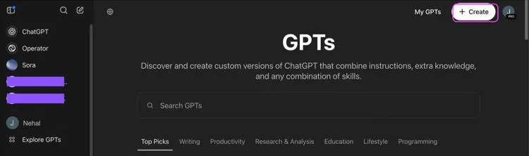 create your own chatgpt agent