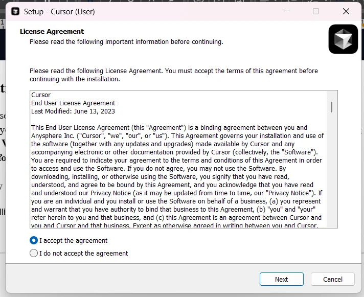 cursor ai licence agreement