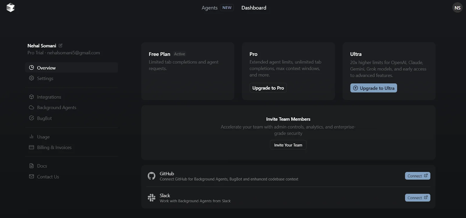 cursor ai ui