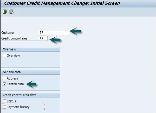 customer credit management in SAP FICO