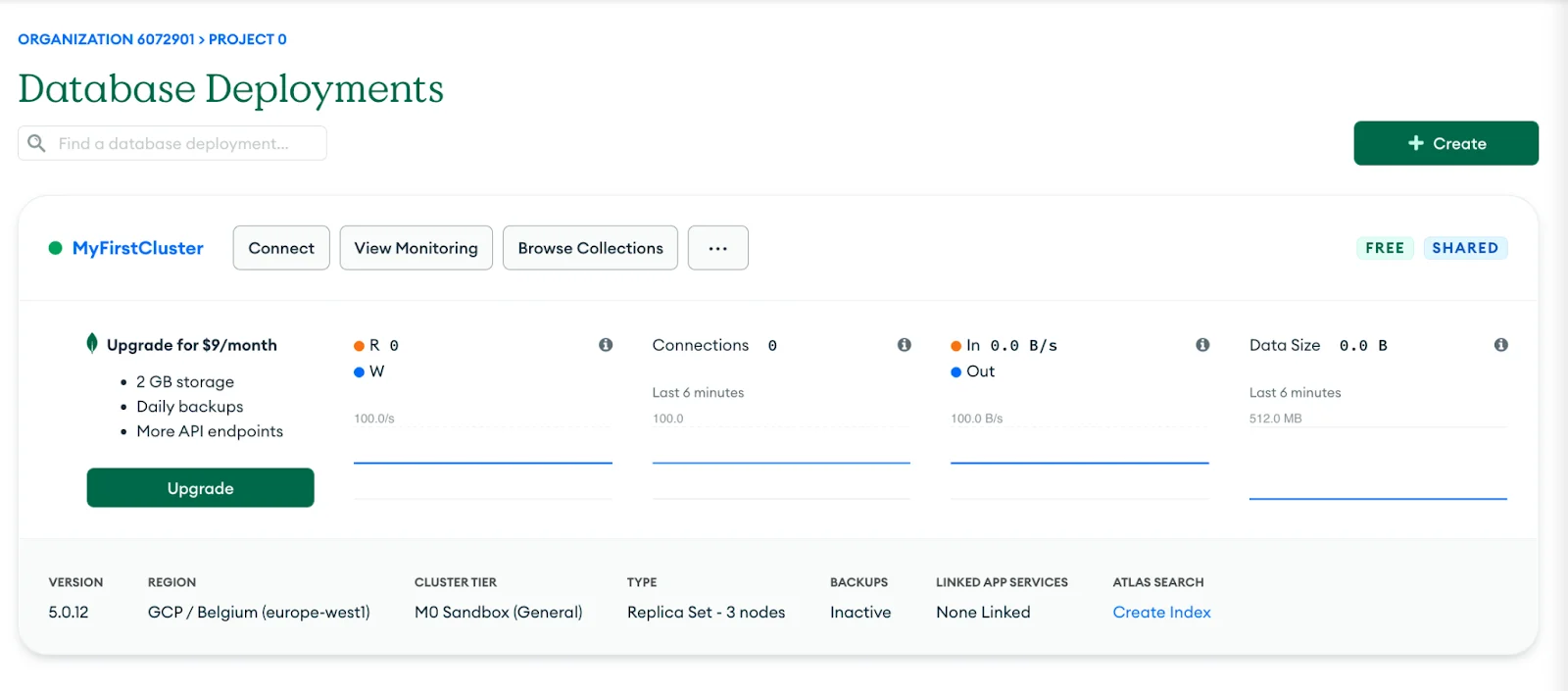 Create a Database in MongoDB