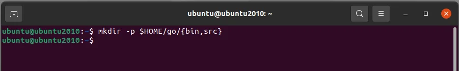 directory structure of your go workspace