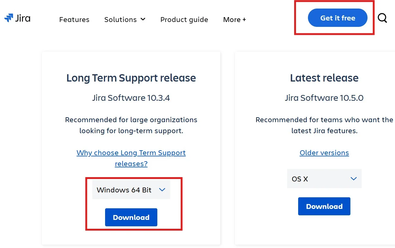 downloading Jira on the Windows