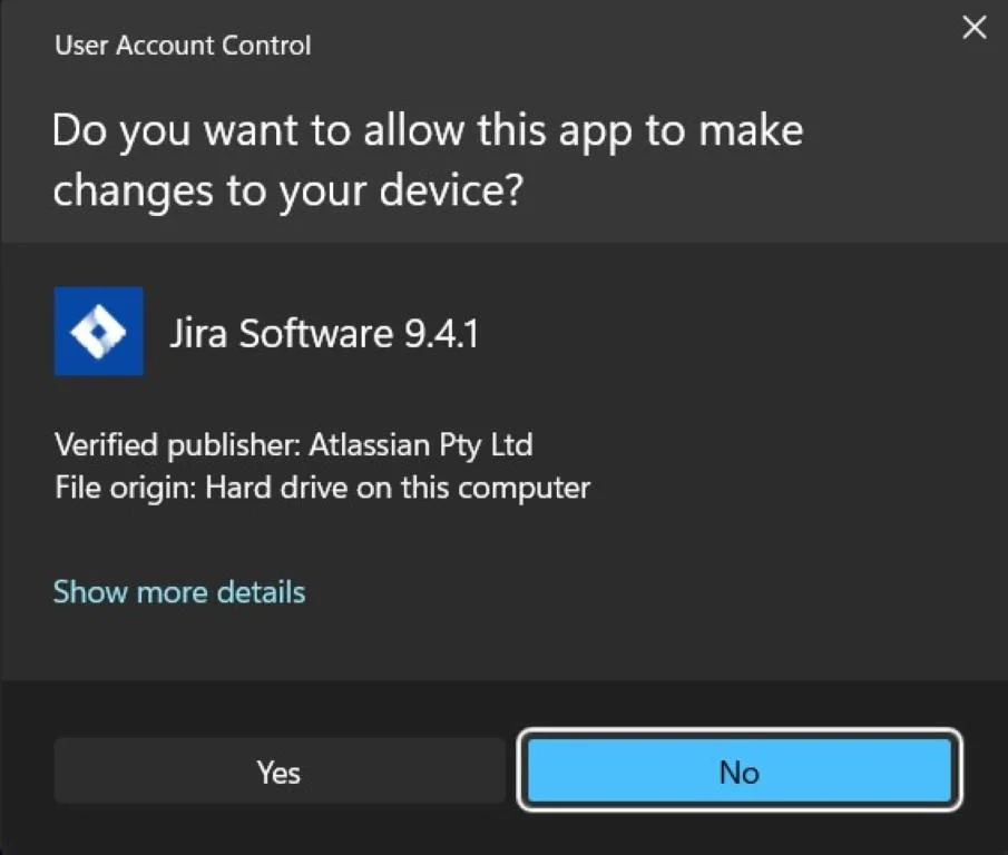 execute jira installation