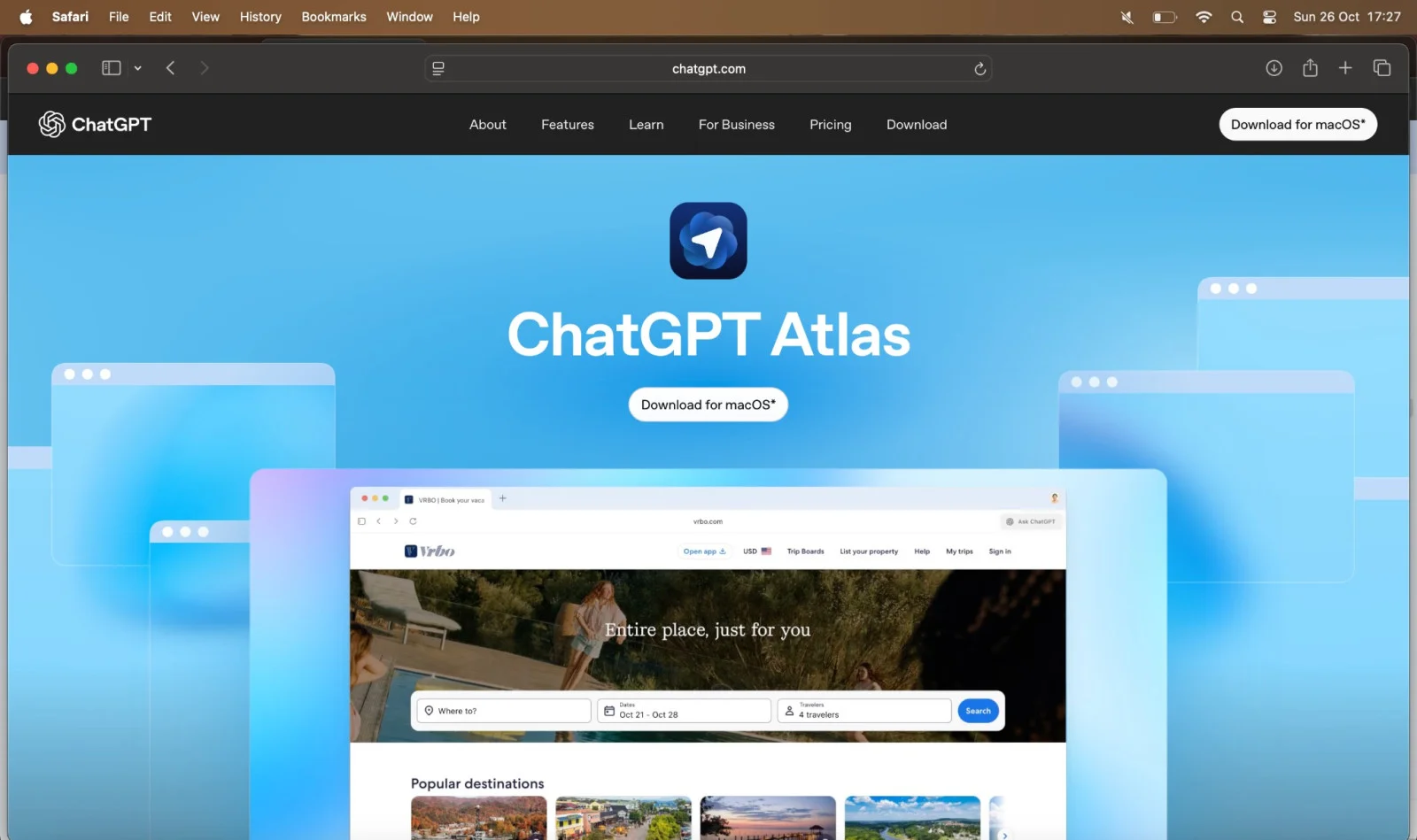download chatgpt atlas browser