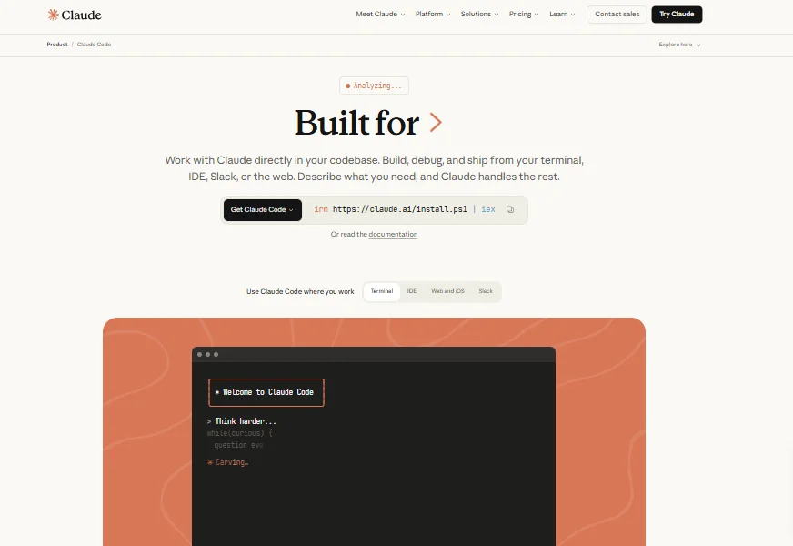 install Claude Code using npm command in terminal