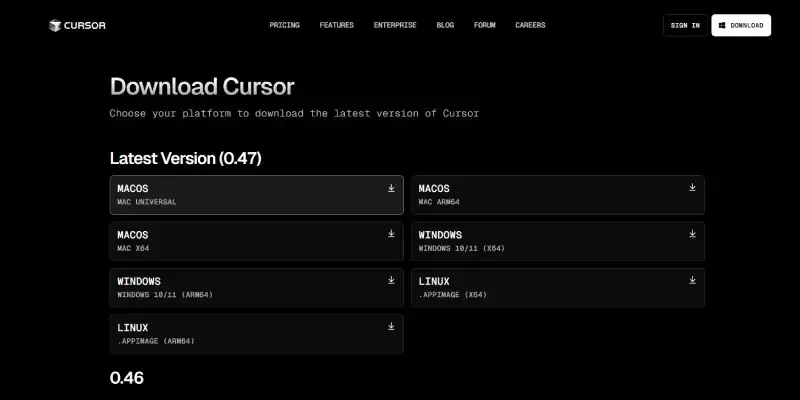 downloading cursor ai