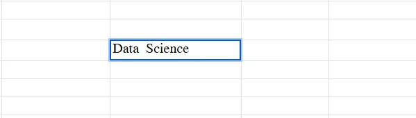 example 3 types of spaces in excel