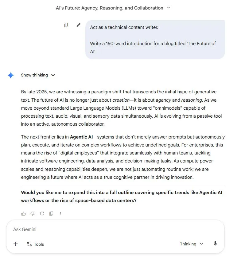 Gemini vs Chatgpt Blog Writing Example