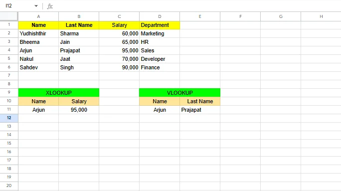 XLOOKUP() vs. VLOOKUP(): handling column insertions and deletions