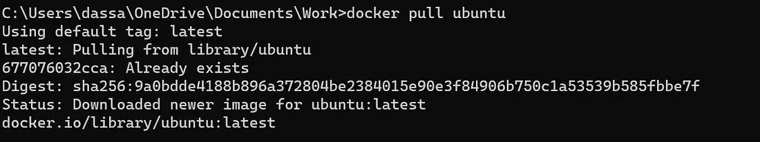 Dockerfile in Ubuntu Container