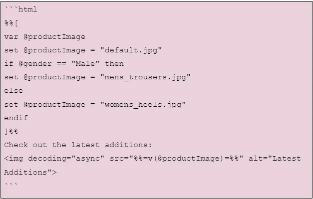 ampscript dynamic content
