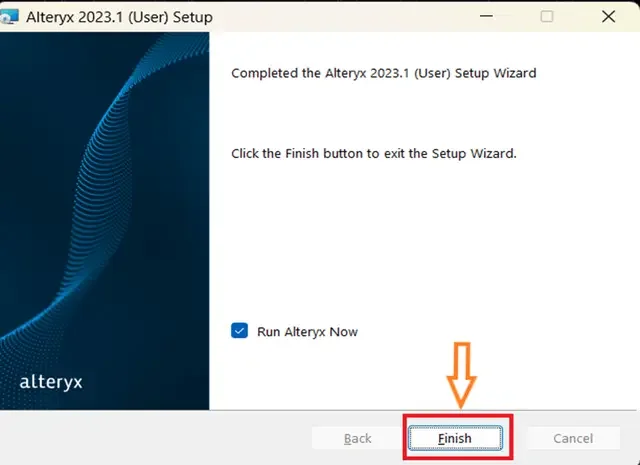 alteryx setup