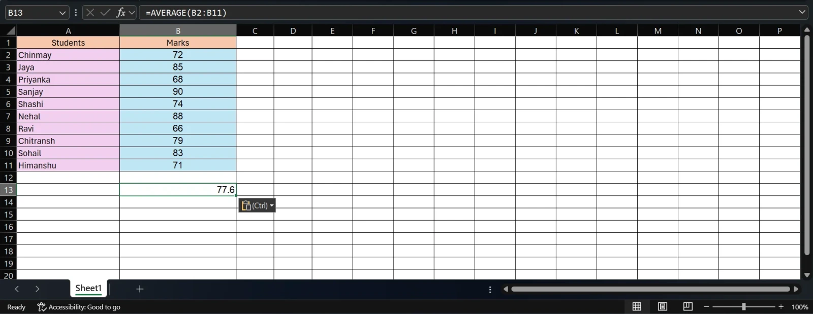 How to Calculate Standard Deviation with Mean in Excel