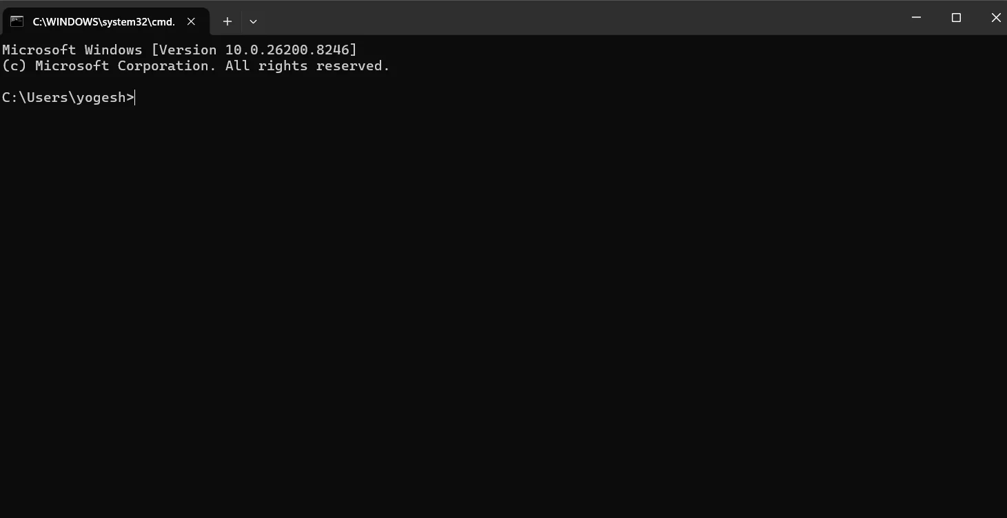 CLI window