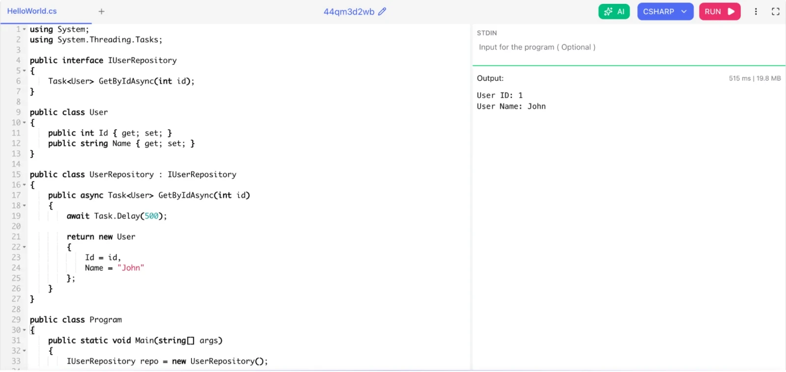 What is Dependency Injection and how does it work in ASP.NET Core?