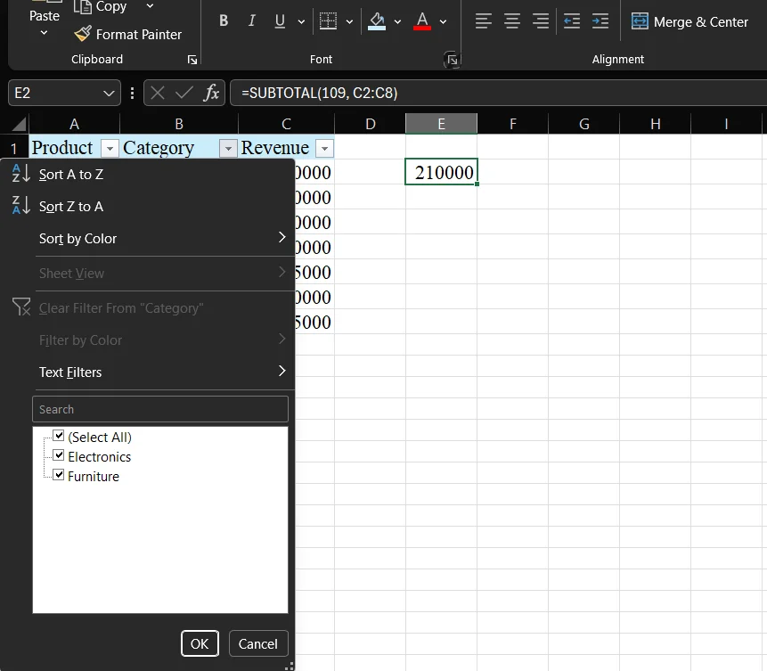 Step 4: Use Filter to Change View