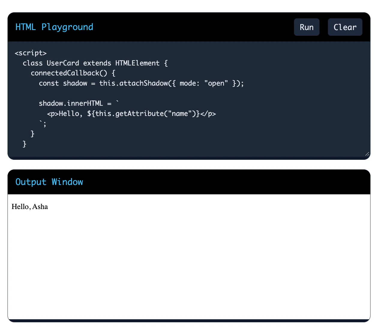 What are Web Components and how do Custom Elements and Shadow DOM work with HTML?