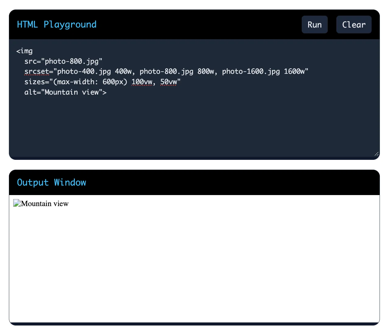 How do srcset and sizes help optimize responsive images?