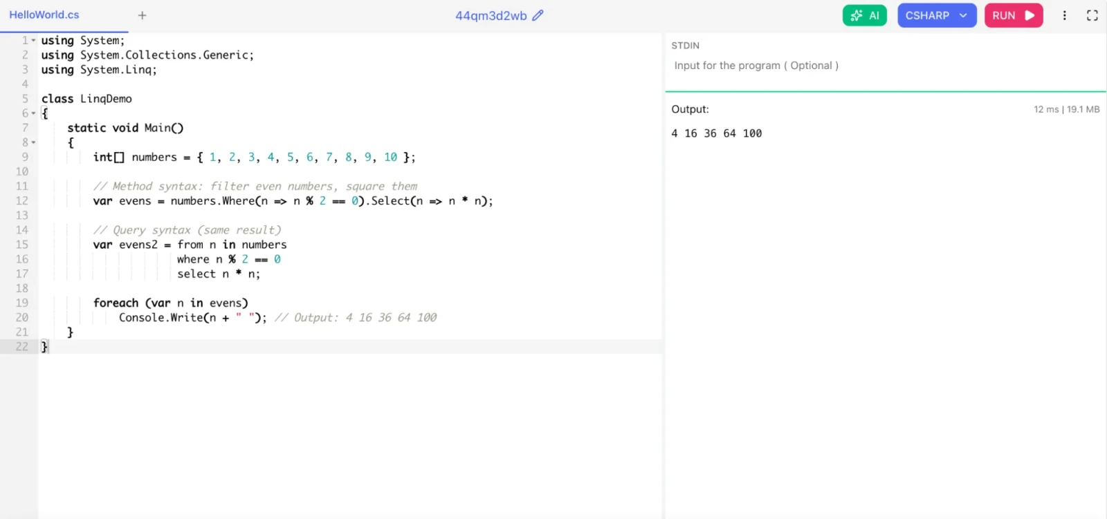 What is LINQ and how does it work in C#?