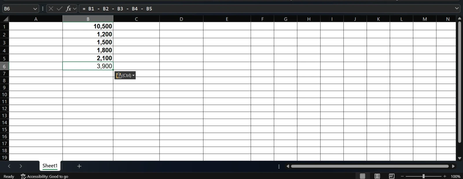 Method 2: Using SUM (cleaner and more scalable)